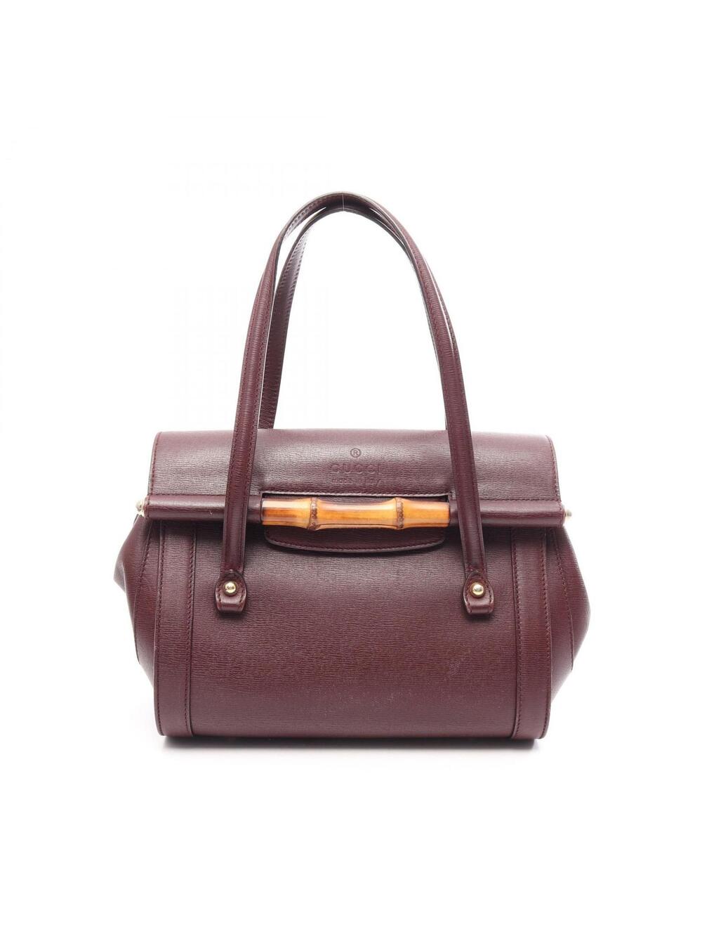 Gucci Bamboo Shoulder Tote Bag Leather #358700G78B